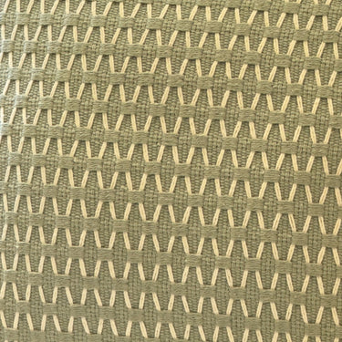 Ocean Green Threadwork Cotton Cushion Cover | Close View