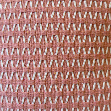 Pink Threadwork Cotton Cushion Cover | Close View