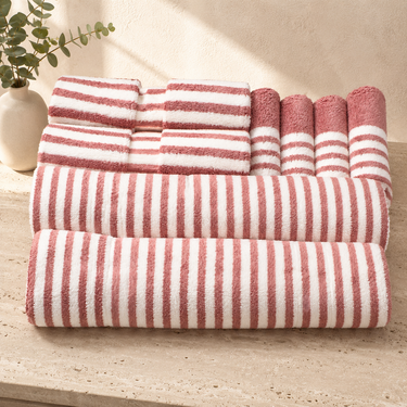 Berry Butter Toast Feather Soft Gifting Towel Set | Set of 8 | top view