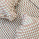 Biscuit Cottage Picnic Gingham Bedcover Set | Set of 5 | focus view