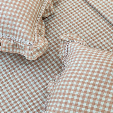 Biscuit Cottage Picnic Gingham Bedcover Set | Set of 5 | focus view