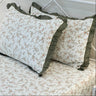 Blush Meadow Soft Cotton Feel Double Bed Bedsheet Set with Lace Detailed Pillow Covers (250 x 270 cm) | pillow view