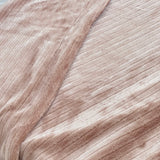 Blush Nude Textured Winter Blanket – Single Layer closeup view