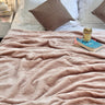 Blush Nude Textured Winter Blanket – Single Layer creative view