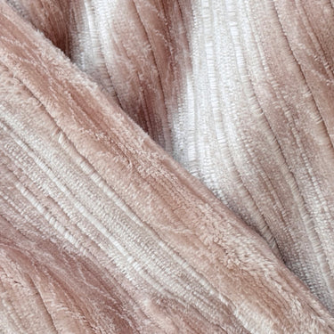 Blush Nude Textured Winter Blanket – Single Layer focus view
