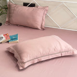 Blush Pink Bamboo Bedsheet | Aesthetic Shot