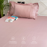 Blush Pink Bamboo Bedsheet | Overall View