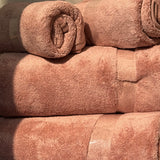 Blush Pink Luxury Towel Gift Set closeup view