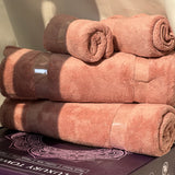Blush Pink Luxury Towel Gift Set overall view