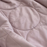 Blush Pink Soft Fibre Quilted AC Comforter | focus view