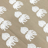 Brown Elephant 400TC Pure Cotton Bedsheet with Lace Pillow Covers | King Size | focus view