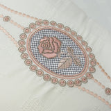 Butter Yellow Embroidered Bedsheet Set | embroidery view