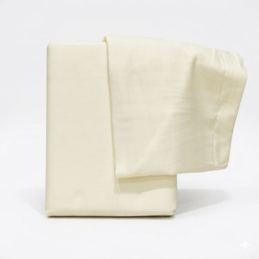 Butter yellow Solid 400TC Pure Cotton Bedsheet Set | King Size studio view