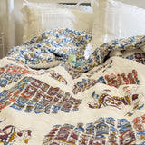 Camel Jaipuri Reversible Quilt | aesthetic view