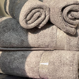 Charcoal Grey Luxury Towel Gift Set closeup view