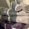 Charcoal Grey Luxury Towel Gift Set overall view