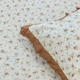 Cinnamon Rose Soft Cotton Feel Double Bed Bedsheet Set with Lace Detailed Pillow Covers (250 x 270 cm) | focus view