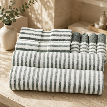 Cloud Butter Toast Feather Soft Gifting Towel Set | Set of 8 | top view