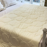 Cream Soft Fibre Quilted AC Comforter | clear view