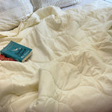 Cream Soft Fibre Quilted AC Comforter | creative view