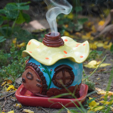 Cute Cottage Dhoop Stand | side view 