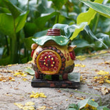 Fairy House Clay Dhoop Stand with Ceramic Base | creative view