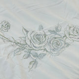 Floral Reversible Embroidered AC Comforter | Double | close view