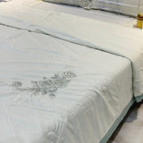 Floral Reversible Embroidered AC Comforter | Double | full view