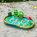 Frog Pond Trinket & Jewelry Stand | top view