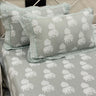 Green Elephant 400TC Pure Cotton King Size Bedsheet with Lace Pillow Covers | pillow view