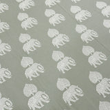 Green Elephant 400TC Pure Cotton King Size Bedsheet with Lace Pillow Covers | print view