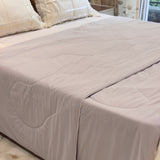 Grey Cooling Silk Comforter | full view