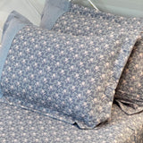 Grey Rose Soft Cotton Feel Double Bed Bedsheet Set with Lace Detailed Pillow Covers (250 x 270 cm) | pillow view