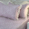 Gulbagh Lace Print 400TC Cotton Bedsheet | King Size | side view