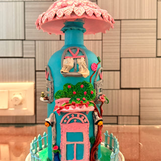 Handcrafted Dual-Purpose House Lamp & Showpiece | front view