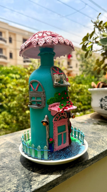 Handcrafted Dual-Purpose House Lamp & Showpiece | left side view