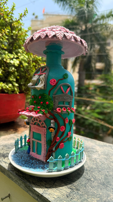 Handcrafted Dual-Purpose House Lamp & Showpiece | right side view