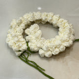 Handknitted Crochet Curtain Holder | front view