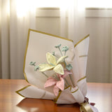 Handmade Crochet Flower Bouquet | side view