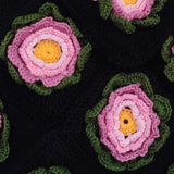 Handmade Crochet Flower Granny Shoulder Bag | focus view