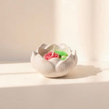 Handmade Floral Candle in Ceramic Base | Elegant Home Décor & Gifting Creative view