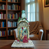 Handmade Vase | Clay Wedding gift and Home Décor Centerpiece | front