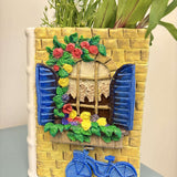 Handmade book style scenery flower pot |  Closeview