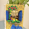 Handmade book style scenery flower pot |  Closeview