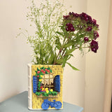 Handmade book style scenery flower pot | Overall view