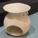 Heart Cut-Out Floral Ceramic Aroma Diffuser – Handcrafted Elegance for Your Home | Back view