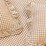 Honey Cottage Picnic Ghingham Bedcover Set | Set of 5 | focus view