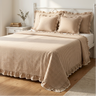 Honey Cottage Picnic Ghingham Bedcover Set | Set of 5 | full view