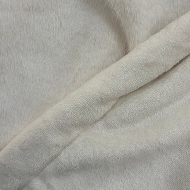 Ivory Super Soft Plush Blanket – Single Layer focus view