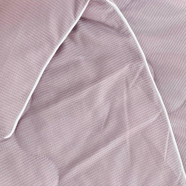 Knitted Mauve Comforter | Soft Quilted Bed Comforter with Subtle Texture for All Seasons top view
